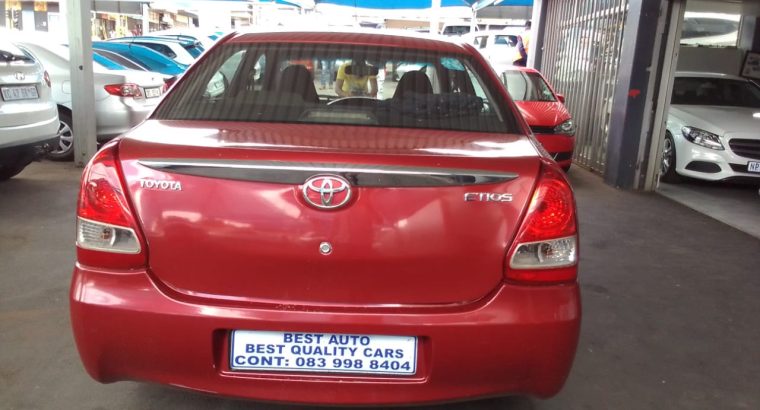 2013 Toyota Etios 1,.5 Engine Capacity Sedan with Manuel Transmis
