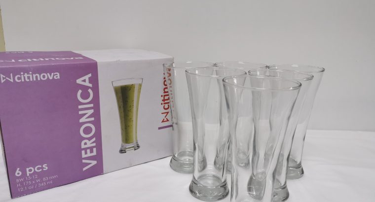 Citinova Glass Tumblers 6Pc Set Veronica