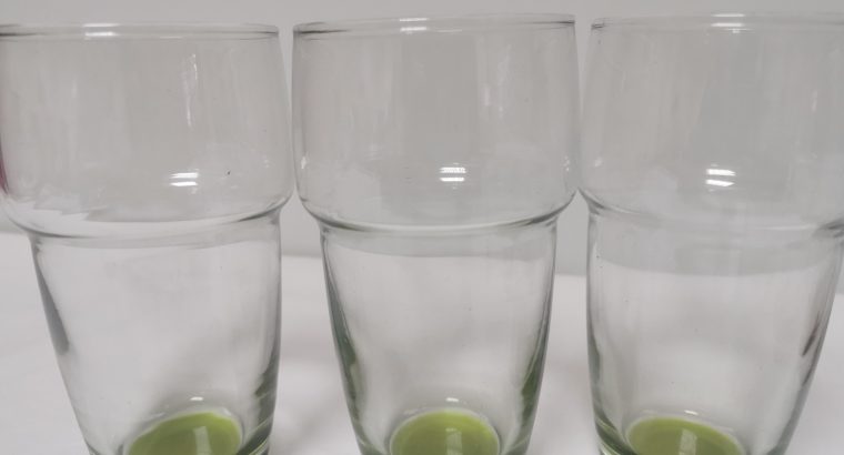 LAV Adora 6-Piece Colored Bottom Drinking Glasses