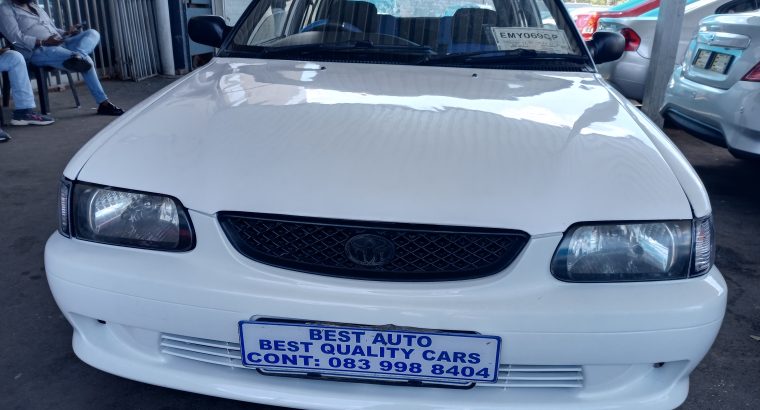 1995 Toyota Tazz 1.6Engine Capacity with Manuel Transmission, Cen