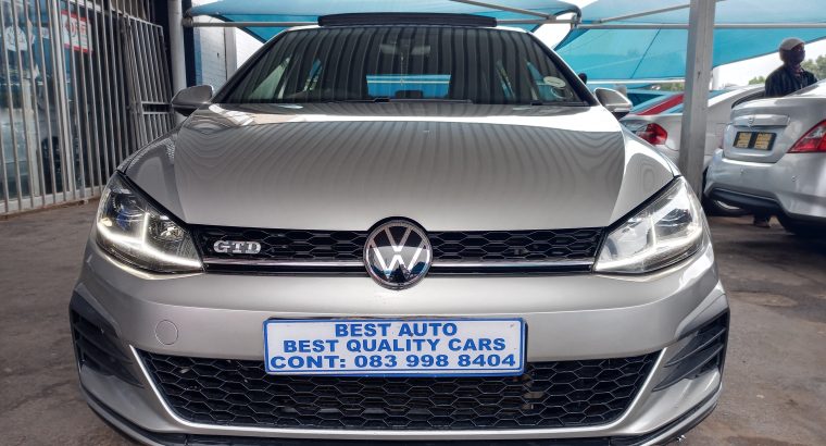 2017 VW Golf 7 2.0 Engine Capacity GTD DSD with Automatic Transmi