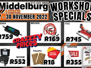 Workshop Specials 17-30 November 2022