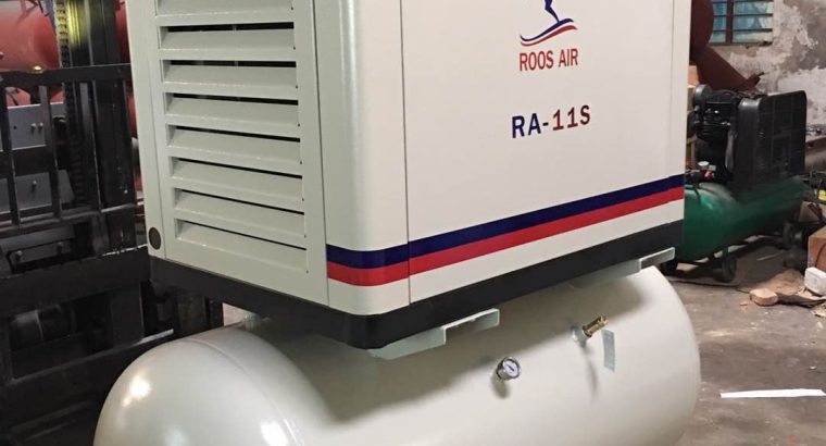 2 in 1, Screw Compressor & Air Receiver, RA-11S, ROOS AIR, 11kW,