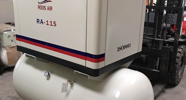 2 in 1, Screw Compressor & Air Receiver, RA-11S, ROOS AIR, 11kW,