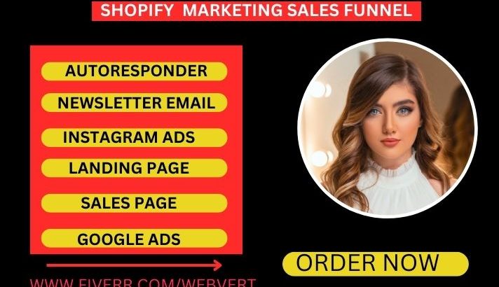I will promote shopify marketing promotion with sales funnel