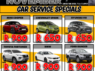 CAR SERVICE SPECIALS!