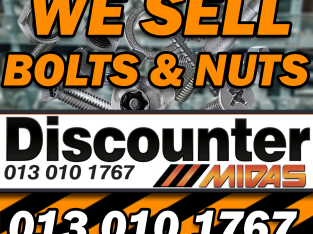 We sell bolts & nuts at Discounter Midas! 🔩