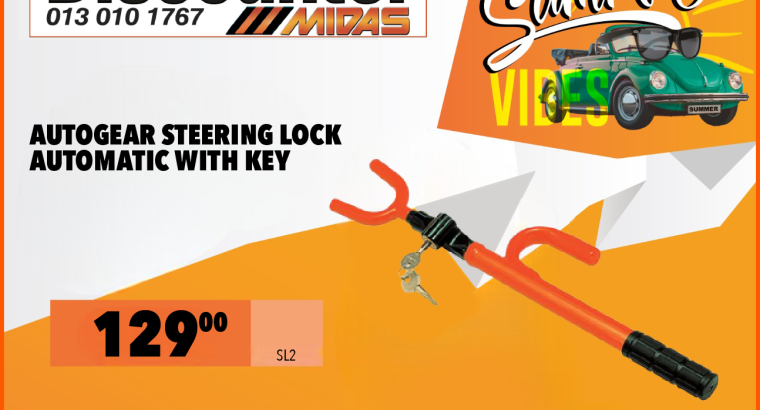 Autogear Steering Lock at Discounter Midas for ONLY R129.00!