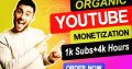 Organic Youtube Channel Monetization in 14 days or less