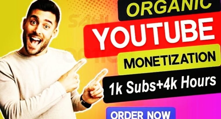 Organic Youtube Channel Monetization in 14 days or less