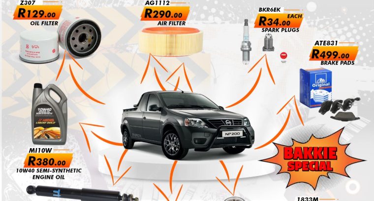 SAVE BIG on Nissan NP200 service kit/ parts at Modimolle Spares!