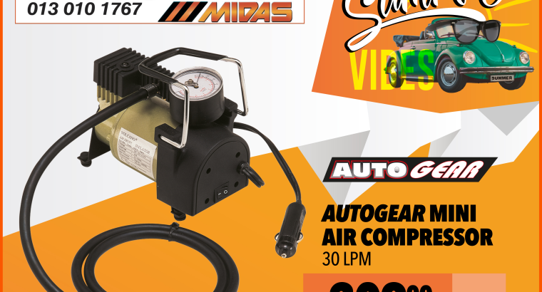 Get this Autogear mini air compressor for ONLY R309.00!