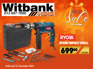 Get this impact drill for ONLY R699.00 at Midas Witbank!