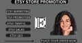 I will do etsy promotion etsy marketing etsy traffic etsy seo