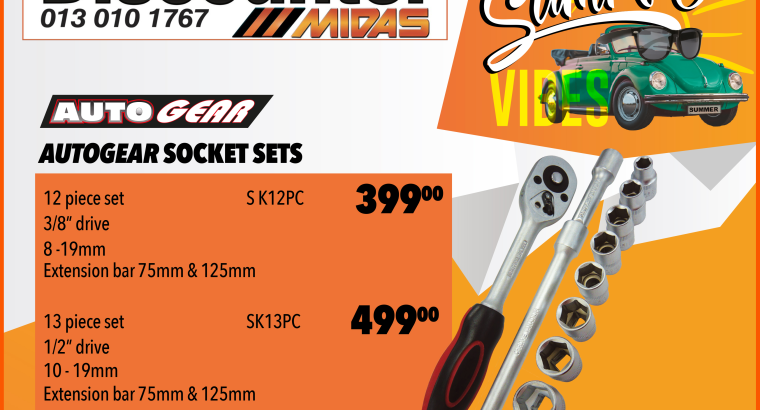 Save Big this summer on these Autogear Socket Sets!