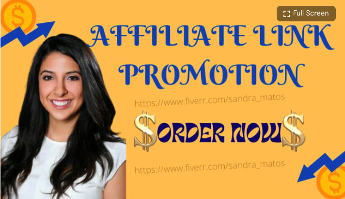 I will affiliate link promotion, affiliate marketing, click bank