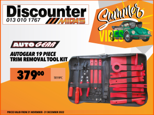 Autogear 19 Piece trim removal tool kit ONLY R379.00!