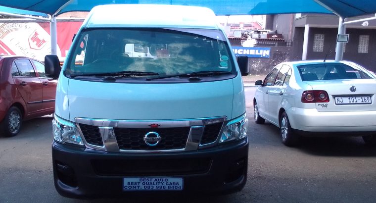2018 Nissan NV350 2.4 Engine Capacity (15 Seater) with Manuel Tra