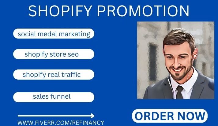I will promotion shopify store affiliate link, shopify marketing