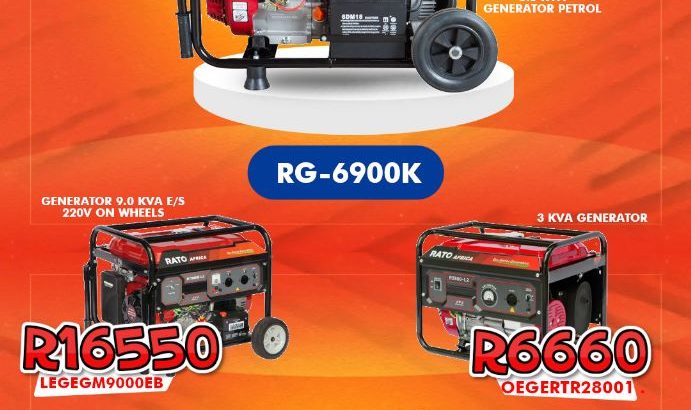 SAVE BIG on Generators, Africa Tanks and much more!