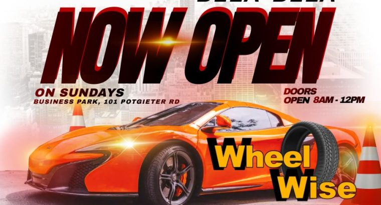 Wheel Wise Bela-Bela NOW OPEN ON SUNDAYS 8AM-12PM