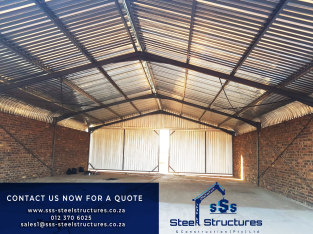 STEEL STRUCTURES FOR WAREHOUSES, PIGGERIES, CHICKEN HOUSES, MALLS