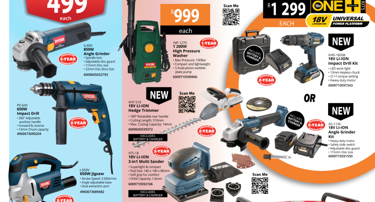 Ryobi’s Back to Work Deals at Midas East-Lynne!