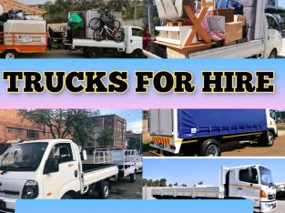 BAKKIES AND TRUCKS FOR HIRE