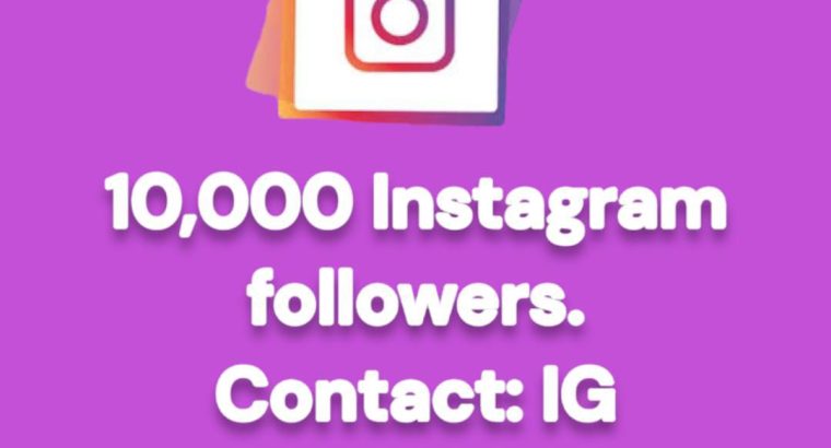 Gain 10,000 Social Media Followers