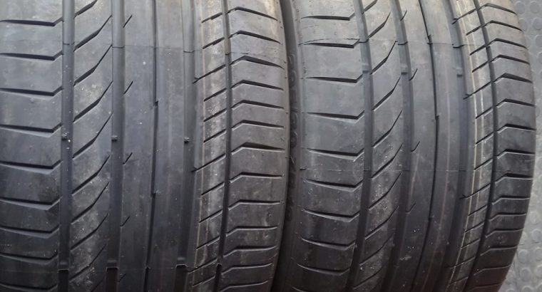 295/30/19 × 2 Continental 5 Tyres. 100% Life