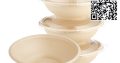 24 OZ food bowl disposable bagasse sugarcane take away bowl