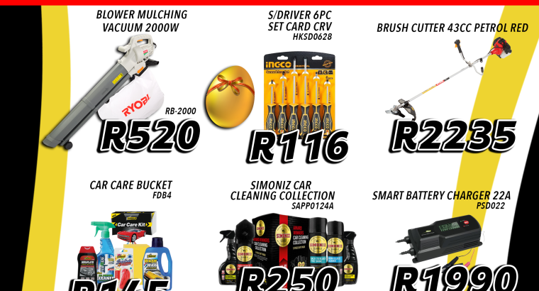 EASTER SALE – BIG SAVINGS
