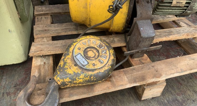 Electric Hoist, VERLINDE, 1.2kW