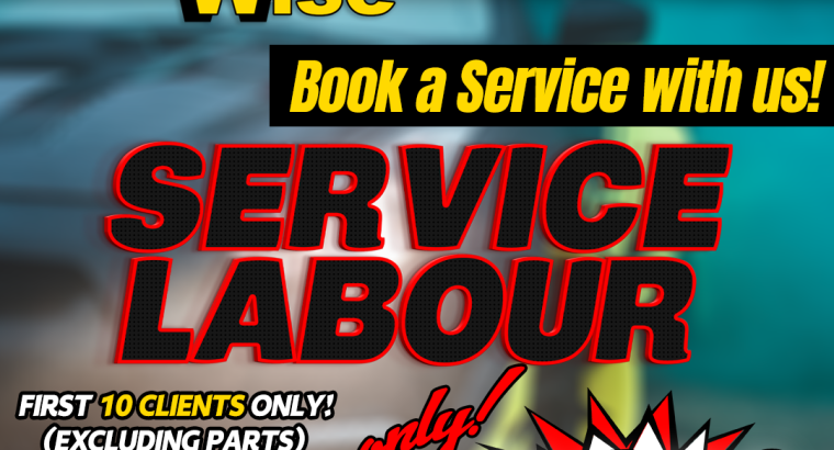 Book a service with us! Service Labour ONLY R450!