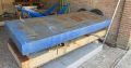 Scissor Lift Table, BLUE, 2500x900mm