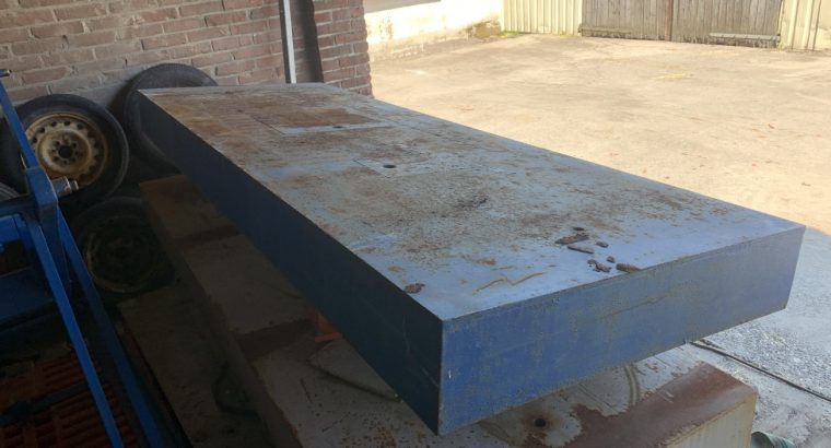 Scissor Lift Table, BLUE, 2500x900mm