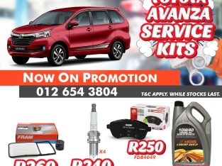 NOW ON PROMOTION! Toyota Avanza Service Kit.