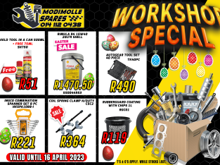 Workshop Special Modimolle Spares valid until 16 April 2023