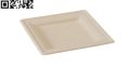 6 8 10 inch Disposable Sugarcane Bagasse Square Paper Plates