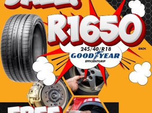 Get 245/40/R18 Goodyear Efficientgrip for ONLY R1650.00 each.
