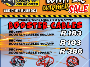 SAVE BIG on booster cables at Modimolle Spares!