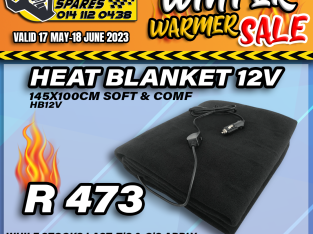 WINTER WARMER SALE! Heat Blanket 12V ONLY R473!