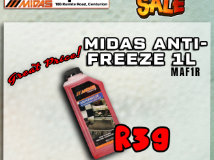 MAY MADNESS SALE! Midas Anti-Freeze ONLY R39 at Wierdapark Midas!