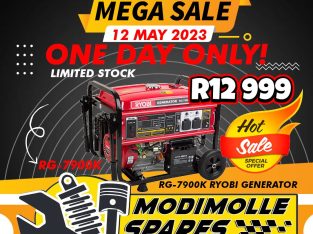 Get this Ryobi Generator for ONLY R12 999!