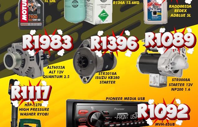 SALE now on Modimolle Spares!
