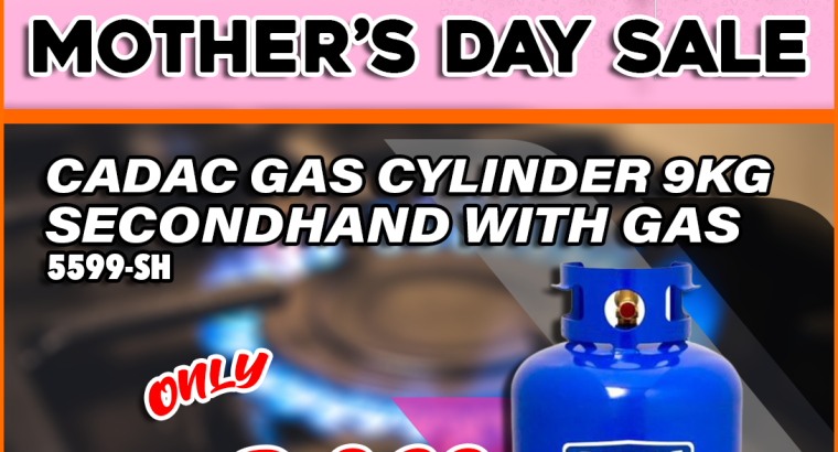 Get a 9KG Cadac Secondhand Gas Cylinder with gas for ONLY R869!