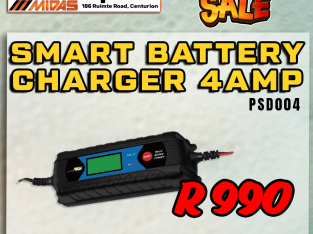MAY MADNESS SALE! Smart Battery Charger 4 AMP ONLY R990!