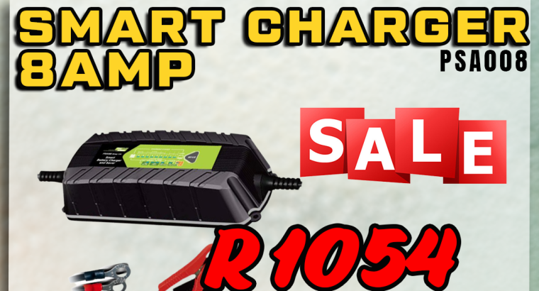 Smart Charger 8 AMP ONLY R1054 at Discounter Midas!