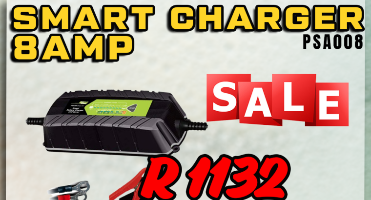 MAY MADNESS SALE! Smart Charger 8 AMP ONLY R1132!