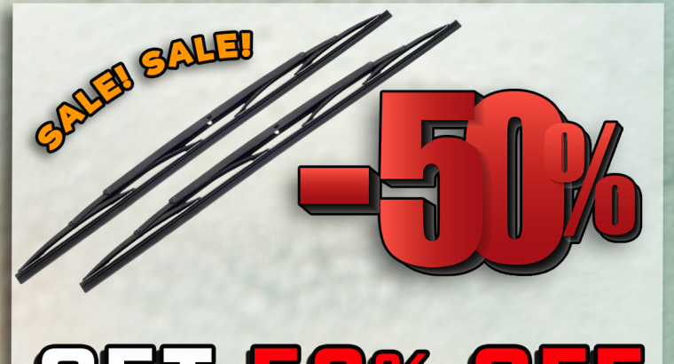 MAY MADNESS SALE! Get 50% OFF on Wiper Blades at Discounter Midas